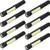 COB LED Work Flashlight with Magnetic Base and Clip Multi-Function Pocket Pen Light Inspection Work Light  8 Pack