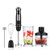 Hand Blender  5-in-1 Immersion Stick Blender 12-Speed 800W Electric Handheld Blender Set with 500ml Chopper  600ml Container  Milk Frother  Egg Whisk