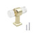 1 Pack -T Shape Acrylic Knobs Gold Drawer Pulls and Knob Kitchen Cabinet Knobs and Handles 1-9Height 1-6Diameter Dresser Cupboard Hardware Pulls
