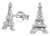 Best Wing Jewelry -925 Sterling Silver Eiffel Tower Tiny Stud Earrings
