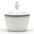 Noritake Java Graphite Swirl Sugar Bowl with Cover, 9-ounces
