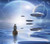 Posterazzi PSTRFF201231S Exosolar Planets Rise Over Quiet Waters- Man in Boat- 3D Rendering Photo Print  11 x 17  Multi