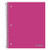 Oxford 1-Subject Poly Notebook, 8-1/2" x 10-1/2", Wide Rule, 100 Sheets, Poly Storage Pocket (10589)