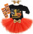 Halloween Infant Baby Girl Outfits 1st Thanksgiving Turkey Long Sleeve Romper Tulle Tutu Skirt Headband 3pcs Clothes Set -My 1st Halloween-Black-  12- Halloween Infant Baby Girl Outfits 1st Thanksgiving Turkey Long Sleeve Romper Tulle Tutu Skirt Headband 3pcs Clothes Set -My 1st Halloween-Black-  12-