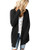 MaQiYa Womens Open Front Cardigans Long Sleeve Chunky Knit Sweaters Outwear with Pockets -Black Large- MaQiYa Womens Open Front Cardigans Long Sleeve Chunky Knit Sweaters Outwear with Pockets -Black Large-