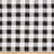 Flannel Buffalo Plaid White-Black Fabric by the Yard