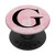 Black Pattern Initial Letter G On Pink Watercolor PopSockets PopGrip Swappable Grip for Phones and Tablets