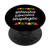 Melanated Educated Unapologetic Melanin Black History Month PopSockets Grip and Stand for Phones and Tablets