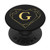 Black Yellow Monogram Letter G Initial Heart Design PopSockets Grip and Stand for Phones and Tablets