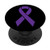 Pancreatic Cancer Awareness Products Purple Ribbon PopSockets PopGrip Swappable Grip for Phones and Tablets