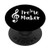 Music Pun Treble Maker Funny Musician Gift Black Zx PopSockets Grip and Stand for Phones and Tablets