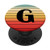 Letter G Initial Retro Monogram G PopSockets Grip and Stand for Phones and Tablets