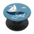 Sail Sailing Boat Black Boating Sea Ocean Sailor Gift PopSockets PopGrip Swappable Grip for Phones and Tablets
