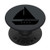 Black Sailboat Nutical Design On Dark Gray PopSockets PopGrip Swappable Grip for Phones and Tablets