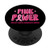 Cute power pink ribbon Breast cancer awareness month PopSockets Grip and Stand for Phones and Tablets