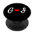 Matching Initial G and I Letter Alphabet Monogram PopSockets Grip and Stand for Phones and Tablets