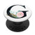 Cute Floral Initial Letter G Monogram on White PS20025 PopSockets PopGrip Swappable Grip for Phones and Tablets