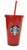 Starbucks Venti Red 2017 Cold Cup Tumbler 16 Oz
