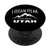 LOGAN PEAK UTAH Climbing Summit Club Outdoor Adventure Gift PopSockets Grip and Stand for Phones and Tablets