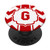 Red Chevron Monogram Letter G Initial Monogrammed Name PopSockets Grip and Stand for Phones and Tablets