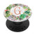 Cactus Succulent  Rose Pink Letter G Initial Monogram PopSockets PopGrip Swappable Grip for Phones and Tablets