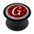 Monogram Pop Roses Letter G Phone Stand White Initial G PopSockets Grip and Stand for Phones and Tablets
