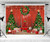 Kate 7×5ft Christmas Backdrop Red Wood with Christmas Trees Background Red Xmas Backdrop for Christmas Photography