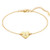 Heart Initial Bracelet  18K Gold Plated Stainless Steel Lovely Heart Charm Bracelet Dainty Small Letter A Bracelet Personalized Monogram Name Bracelet