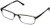 Foster Grant Mens Samson Rectangular Reading Glasses  Satin Dark Gunmetal-Transparent  52 mm - 1-5