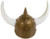 Jacobson Hat Company Mens Viking Helmet with Horns and Spike  Gold  One Size