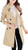NANJUN Womens Double Breasted Trench Coat Overcoat -khaki-2a-