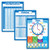 3 Pack - Multiplication Table Poster - Division - Learning to Tell Time Chart -Laminated  18 x 24-