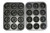 Webake 2-Pack 12 Cavity Mini Bundt Cake Pan and 12 Cavity Donut Cake Pan, Non-stick