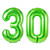 AimtoHome 40 Inch Green 30th Birthday Number Balloons 30 Foil Mylar Balloon for Birthday Anniversary Party Decoration