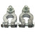 Ampper Lead Alloy Military Spec Battery Terminal Connector Clamps  Top Post Battery Terminals Set for Marine Car Boat RV Vehicles -1 Pair-