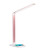LED Desk Lamp Eye-Caring Table Lamps Dimmable Office Lamp with USB Charging Port 5 Lighting Modes with 7 Brightness Levels Touch Control 12W -Pink  Wi