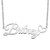 CoolJewelry Name Necklace Personalized Custom Made Nameplate Initial Necklace 925 Sterling Silver Jewelry Birthday Gift for Britney