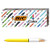 BIC 4-Color Fashion Ballpoint Pen, Yellow Barrel, Medium Point (1.0 mm), Assorted Inks, 4-Count