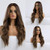 HAIRCUBE Long Hair Wigs for Women Ombre Brown Synthetic Curly Hair Wig Middle Parting HAIRCUBE Long Hair Wigs for Women Ombre Brown Synthetic Curly Hair Wig Middle Parting