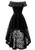 Dressystar Womens Lace Cocktail Dress Hi-Lo Off Shoulder Bridesmaid Swing Formal Party Dress 0042 Black L