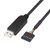 DTECH FTDI USB to TTL Serial Adapter 3-3V Debug Cable 6 Pin Female Socket Header UART IC FT232RL Chip for Windows 10 8 7 Linux MAC -3ft  Black-