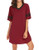 Ekouaer Womens Nightgown  Cotton Sleep Shirt V Neck Short Sleeve Loose Comfy Pajama Sleepwear S-XXL