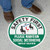 SmartSign Safety First - Please Maintain Social Distancing While Seated Anti Slip Adhesive Floor Sign - 17 x 17