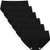 INNERSY Womens Underwear Cotton Hipster Panties Regular and Plus Size 6-Pack-Medium Black-