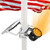 APONUO Solar Flag Pole Light  Flagpole Light Solar Powered Upgraded Bracket Design Fits 1-4-3 Flag Pole 2 Brightness Auto On-Off IP65 Waterproof for