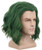 Yuehong Men Short Green Cosplay Costume Wig Halloween curly Hair Party Mullet Wigs