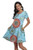 sophiashopping Womens Floral Summer Dress with Pockets Short Sleeve Swing Beach Dress Casual Loose T Shirt Dress Knee Length  S