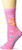 K- Bell Womens Horiscope Sign Novelty Crew Socks  Pink -liberal-  Shoe Size 4-10
