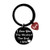 CAROMAY Couple Key Chains Rings Wife Husband Keyrings for Boyfriend Girlfriend Keychain Valentines Day Birthday Gift -Black-