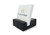 Square Business Card Holder Black Absolute Granite
